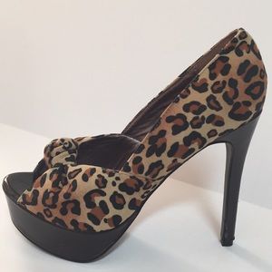Women’s Leopard Platform Stilettos-New